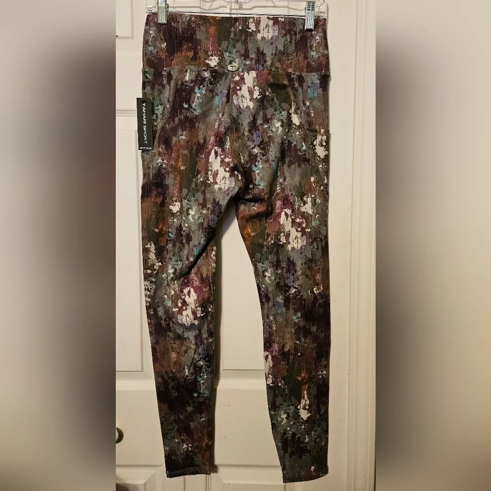 #394 Tahari Sport- 2 Pocket Earthtone Leggings,varies Sizes - Picture 2 of 6